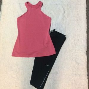 Nike Set SZ S high neck tank  & capris